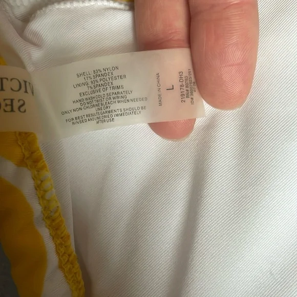 Victoria's Secret Yellow and White Bikini - Picture 10 of 11